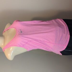 Nike Dry Fit Hot Pink Burnout Lightweight Tank Top Women's Size Small
